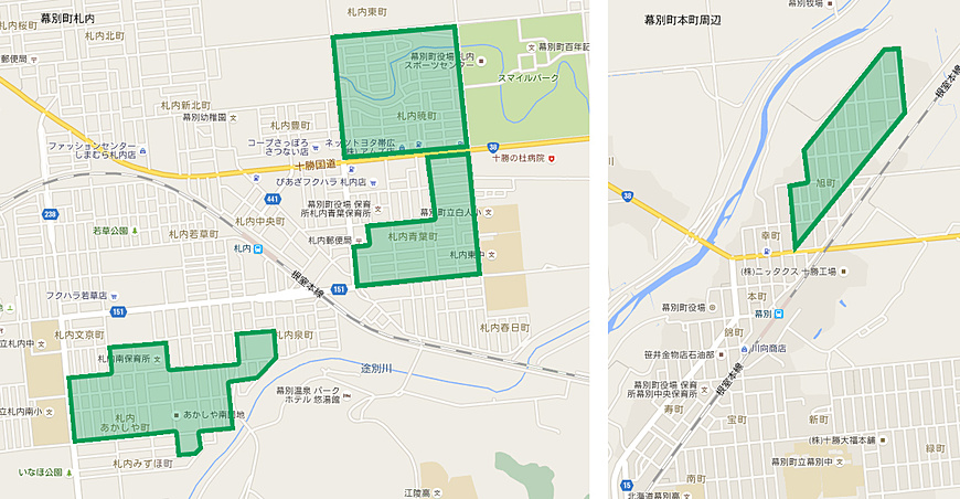 幕別町簡易ガス供給区域